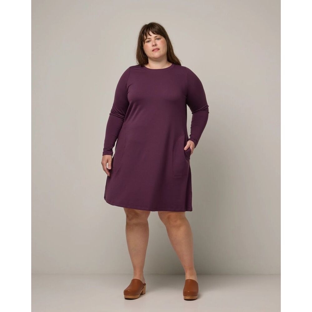 Wool& Margot Shift Dress in Marionberry